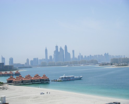 Blick auf die Skyline von Dubai