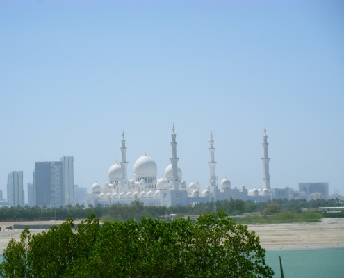 Blick auf die Scheich-Zayid-Moschee